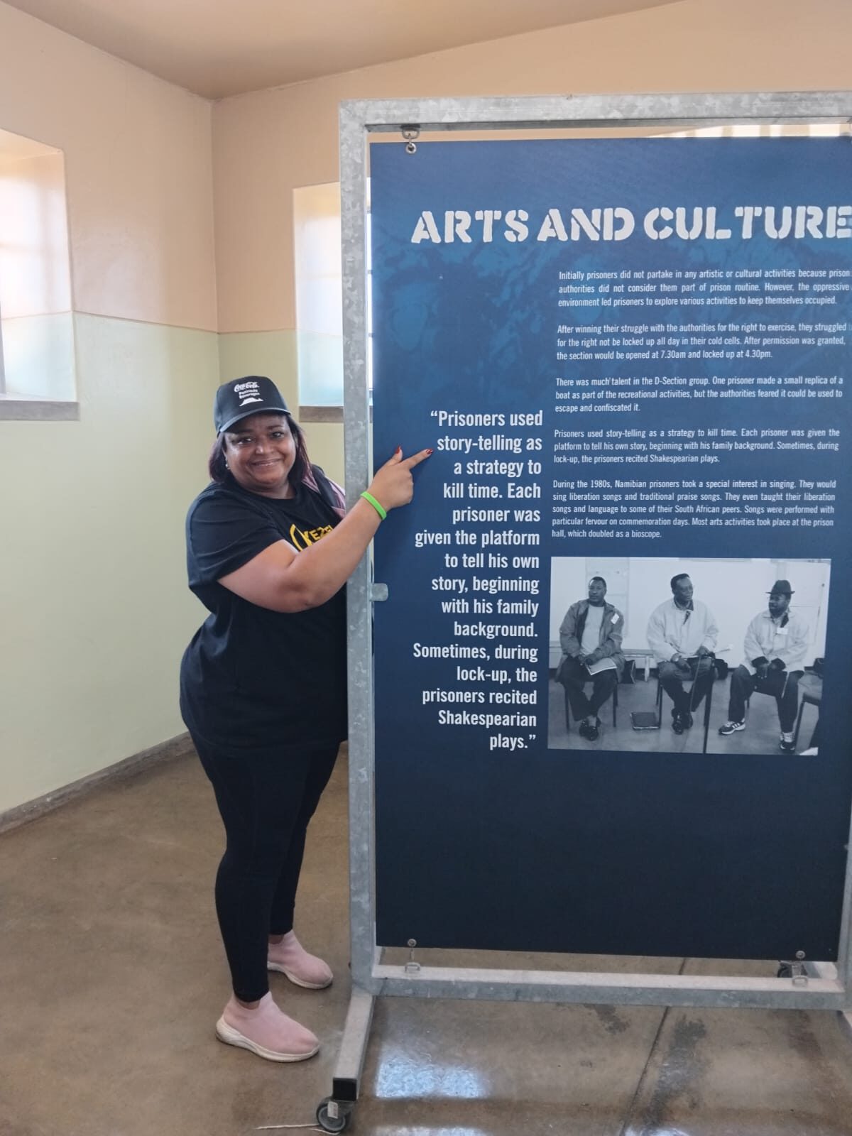 Arts and culture exhibit at the Robben Island museum