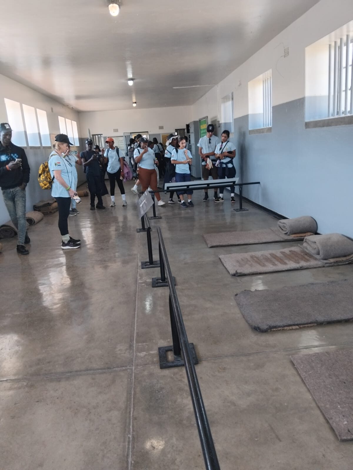 The prison corridor on Robben Island
