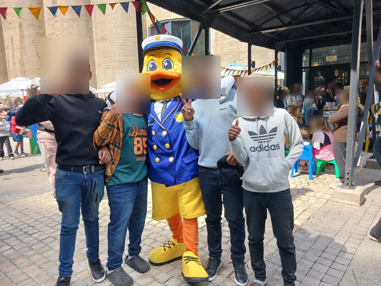 Kezlei learners meeting a character during the museum outing