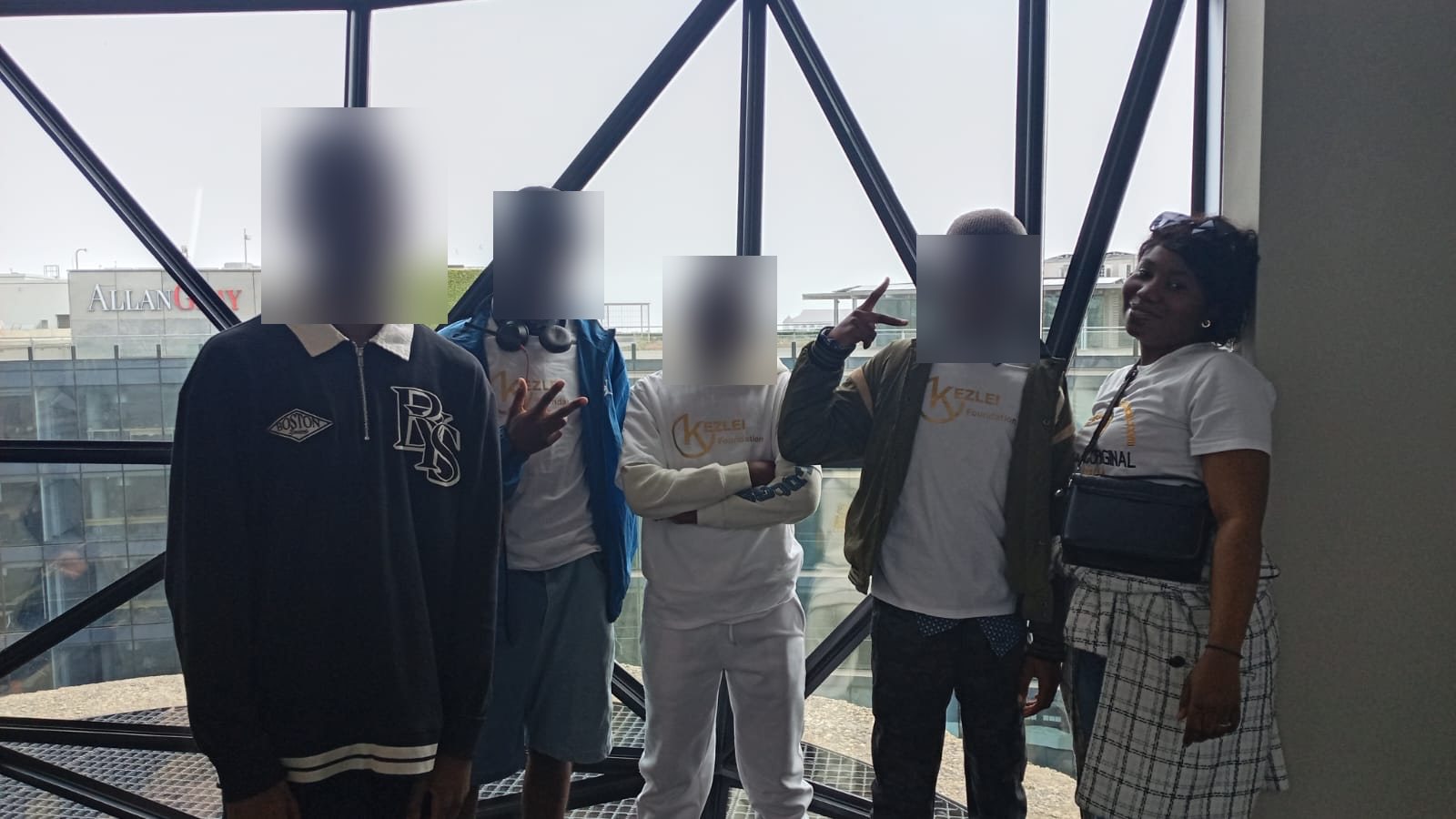 The Kezlei group together at Zeitz MOCAA